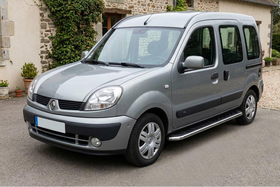 Renault Kangoo 1998-2008 Progi Boczne Maydos V1 (2 szt., Aluminium i Stal Nierdzewna) Image