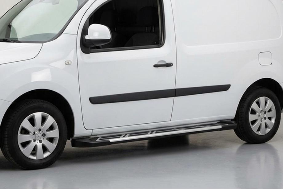 Renault Kangoo 2008–2020 Progi Boczné Sunrise (2 szt., Aluminium) Długa Baza Image