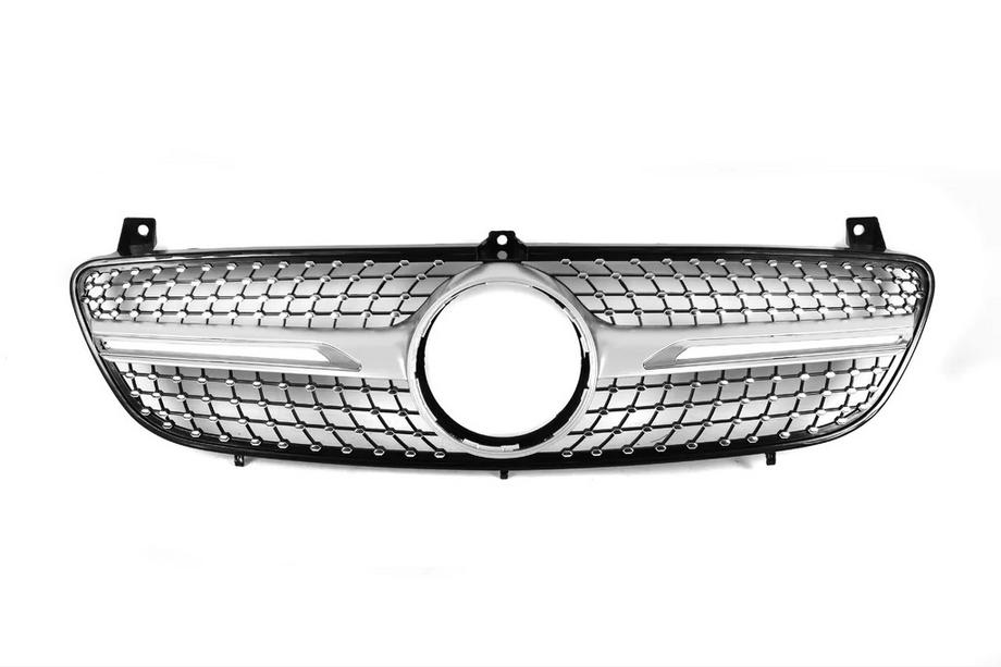 Mercedes Vito W639 2004-2014 Przeceniona Atrapa Chłodnicy Diamond Silver (2004-2010) Image