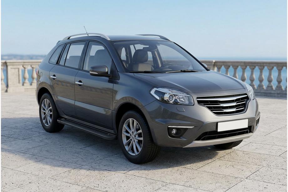 Renault Koleos 2008-2016 Progi Boczné Allmond Black (2 szt., Aluminium) Image