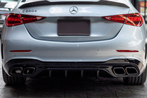 Mercedes C-class W206 2022- Tylny dyfuzor z końcówkami wydechu (design AMG C63) zdjęcia 1