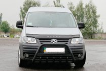 Volkswagen Caddy 2004-2010 Pałąk Przedni WT004 Czarny (Stal Nierdzewna) zdjęcia 2