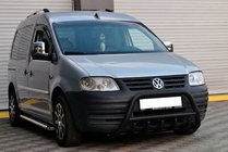Volkswagen Caddy 2004-2010 Przedni Pałąk WT003 Czarny Stal Nierdzewna zdjęcia 2