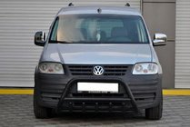 Volkswagen Caddy 2004-2010 Przedni Pałąk WT003 Czarny Stal Nierdzewna zdjęcia 1