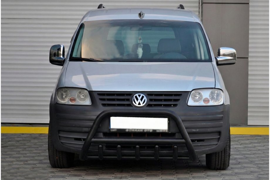 Volkswagen Caddy 2004-2010 Przedni Pałąk WT003 Czarny Stal Nierdzewna Image