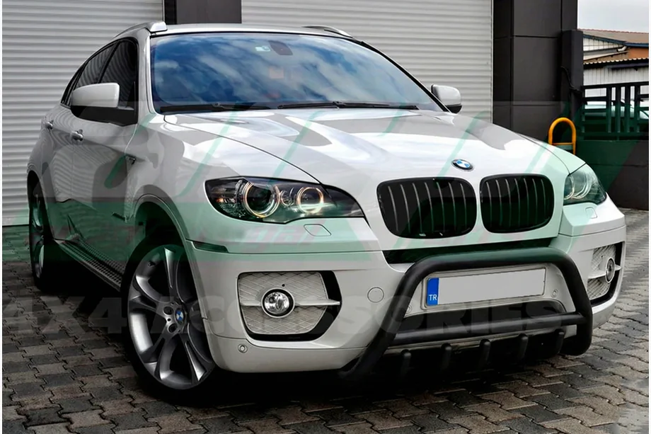 BMW X5 E70 2007-2013 Przedni Pałąk WT003 Czarny Stal Nierdzewna Image