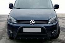 Volkswagen Caddy 2010-2015 Przedni Pałąk WT003 Czarny Stal Nierdzewna zdjęcia 2