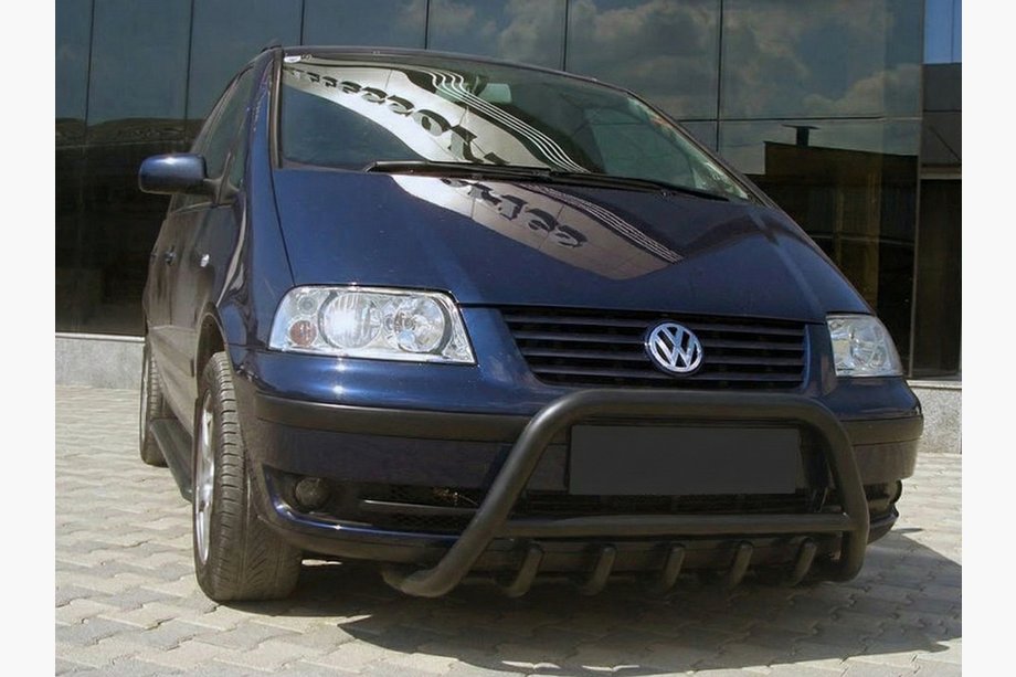 Volkswagen Sharan 1995-2010 Przedni Pałąk WT003 Czarny Stal Nierdzewna Image