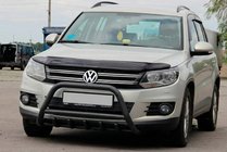 Volkswagen Tiguan 2007-2016 Przedni Pałąk WT003 Czarny Stal Nierdzewna zdjęcia 2