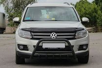 Volkswagen Tiguan 2007-2016 Przedni Pałąk WT003 Czarny Stal Nierdzewna zdjęcia 4
