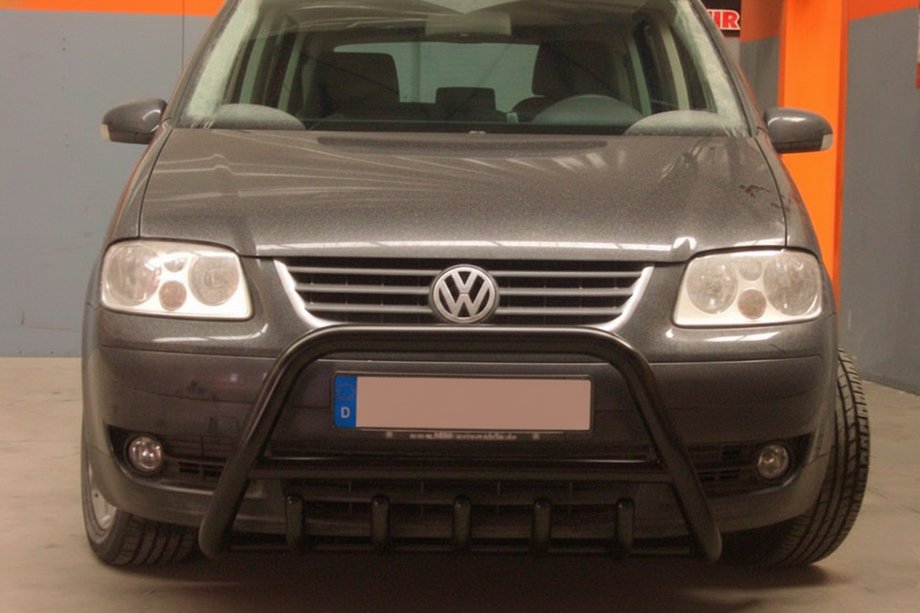 Volkswagen Touran 2003-2010 Przedni Pałąk WT003 Czarny Stal Nierdzewna Image