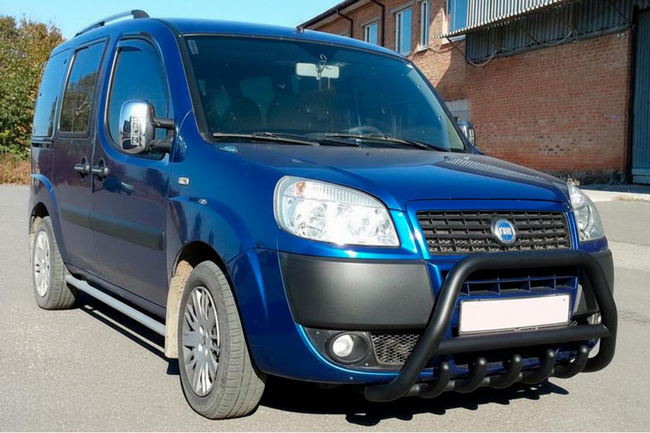 Fiat Doblo I 2005-2010 Przedni Pałąk WT003 Czarny Stal Nierdzewna Image