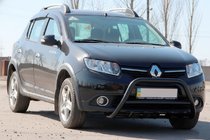 Dacia Sandero 2013-2020 Przedni Pałąk WT003 Czarny Stal Nierdzewna zdjęcia 3