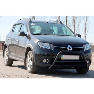 Przedni Pałąk WT003 Czarny Stal Nierdzewna Dacia Sandero 2013-2020 zdjęcia 3