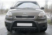 Kia Soul I 2008-2013 Przedni Pałąk WT003 Czarny Stal Nierdzewna zdjęcia 1