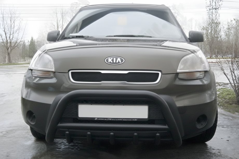 Kia Soul I 2008-2013 Przedni Pałąk WT003 Czarny Stal Nierdzewna Image