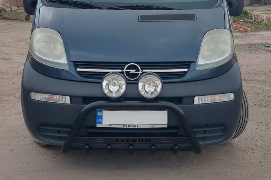 Opel Vivaro 2001–2015 Pałąk Przedni WT004 Czarny (Stal Nierdzewna) Image