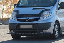 Renault Trafic 2001–2015 Orurowanie przednie Exclusive Black (stal nierdzewna) zdjęcia 2