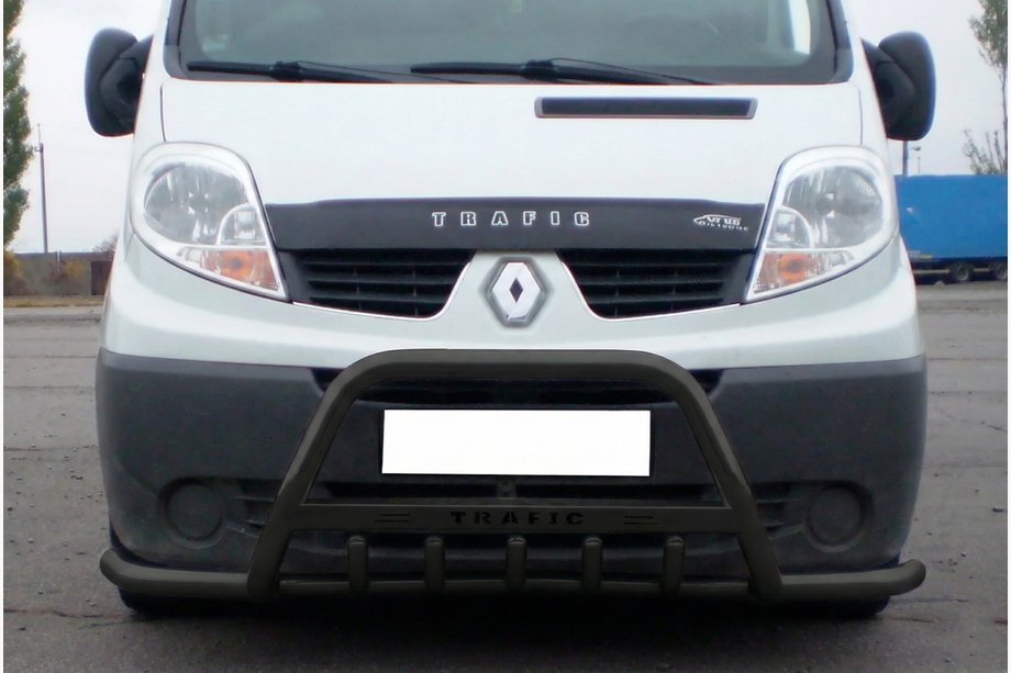 Renault Trafic 2001–2015 Orurowanie przednie Exclusive Black (stal nierdzewna) Image