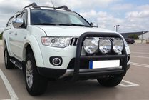 Mitsubishi L200 2006-2015 Pałąk Przedni WT018 Czarny (Stal Nierdzewna) zdjęcia 1