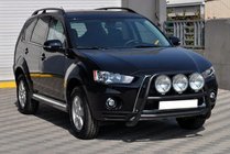 Mitsubishi Outlander 2006-2012 Pałąk Przedni WT018 Czarny (Stal Nierdzewna) zdjęcia 3