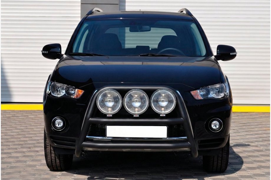 Mitsubishi Outlander 2006-2012 Pałąk Przedni WT018 Czarny (Stal Nierdzewna) Image