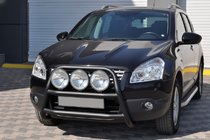 Nissan Qashqai 2007-2010 Pałąk Przedni WT018 Czarny (Stal Nierdzewna) zdjęcia 3