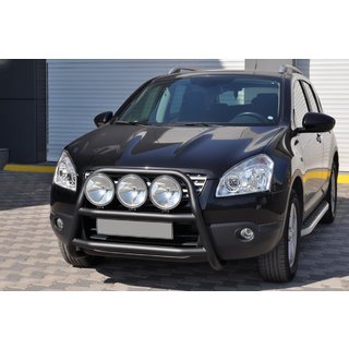 Pałąk Przedni WT018 Czarny (Stal Nierdzewna) Nissan Qashqai 2010-2014 zdjęcia 2