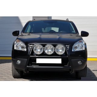 Pałąk Przedni WT018 Czarny (Stal Nierdzewna) Nissan Qashqai 2010-2014 zdjęcia 1