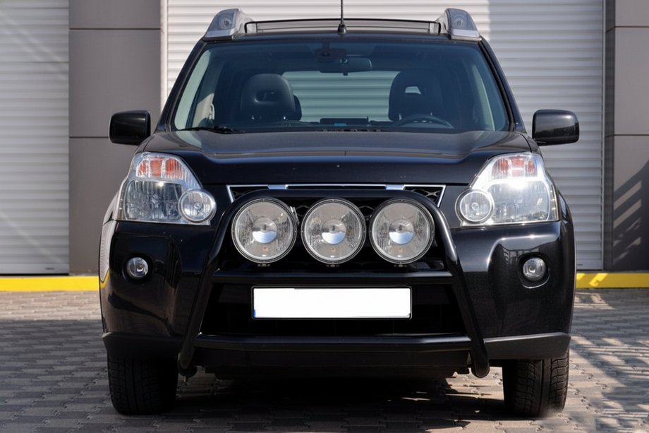 Nissan X-trail T31 2007-2014 Osłona Przednia WT018 Czarna (Stal Nierdzewna) Image