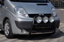 Nissan Primastar 2002-2014 Pałąk Przedni WT018 Czarny (Stal Nierdzewna) zdjęcia 2