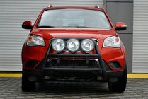 SsangYong Korando 2010-2019 Pałąk Przedni WT018 Czarny (Stal Nierdzewna) zdjęcia 1