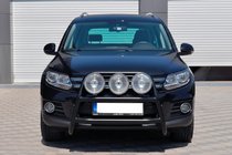 Volkswagen Tiguan 2007-2016 Pałąk Przedni WT018 Czarny (Stal Nierdzewna) zdjęcia 2