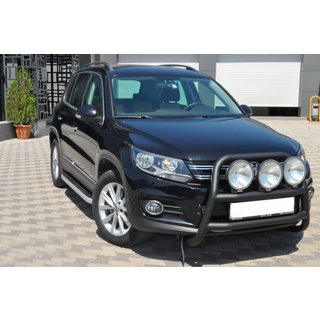 Pałąk Przedni WT018 Czarny (Stal Nierdzewna) Volkswagen Tiguan 2007-2016 zdjęcia 3
