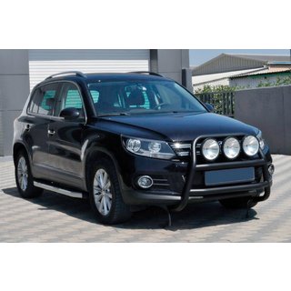 Pałąk Przedni WT018 Czarny (Stal Nierdzewna) Volkswagen Tiguan 2007-2016 zdjęcia 1