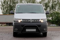 Volkswagen T5 2010-2015 Pałąk Przedni WT007ST Czarny (Stal Nierdzewna) zdjęcia 3