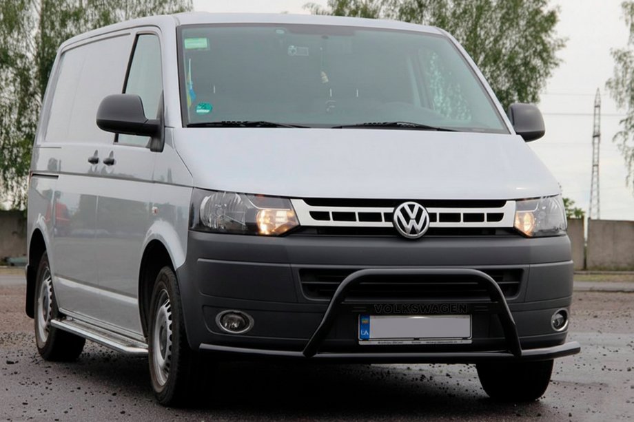 Volkswagen T5 2010-2015 Pałąk Przedni WT007ST Czarny (Stal Nierdzewna) Image