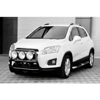 Przedni Pałąk WT018 Czarny (Stal Nierdzewna) Chevrolet Trax 2012-2023 zdjęcia 4
