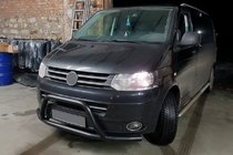 Volkswagen T5 2010-2015 Pałąk Przedni WT006ST Czarny (Stal Nierdzewna) zdjęcia 2