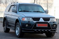 Mitsubishi Pajero Sport 1996-2007 Osłona Przednia ST015WT Czarna (Stal Nierdzewna) zdjęcia 3