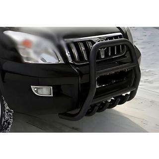 Wysoki orurowanie przednie Black (stal nierdzewna) Toyota Land Cruiser Prado 120 2002-2009
