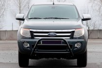 Ford Ranger 2011–2022 Osłona Przednia WT022 Czarna (Stal Nierdzewna) zdjęcia 1