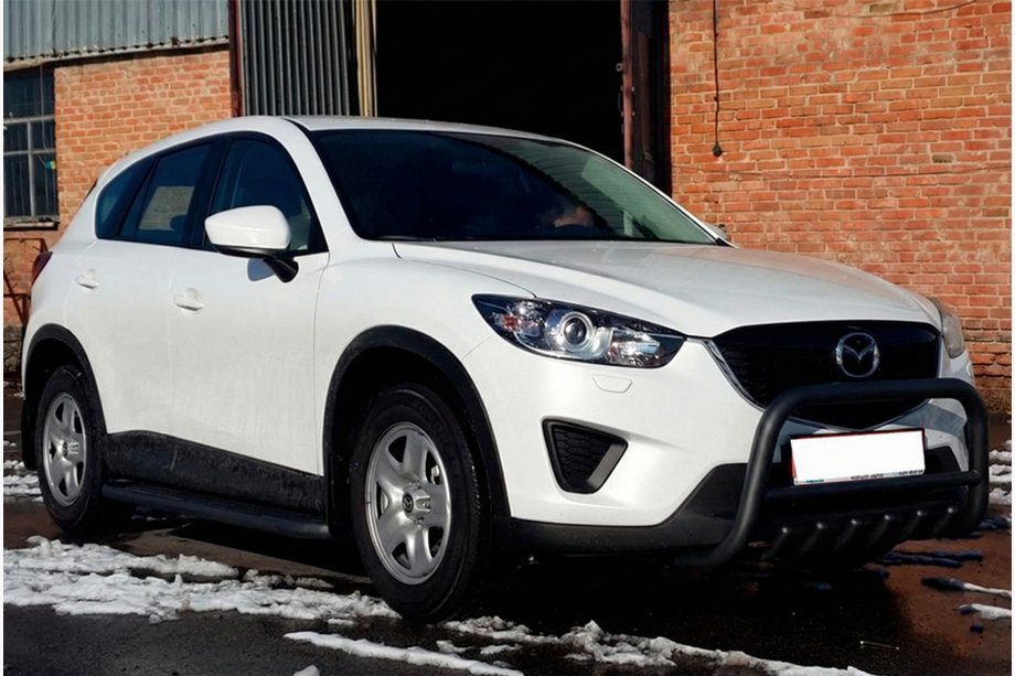 Mazda CX-5 2012-2017 Osłona Przednia WT021 Czarna (Stal Nierdzewna) Image