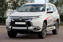 Mitsubishi Pajero Sport 2015- Pałąk Przedni WT008 Czarny (Stal Nierdzewna) zdjęcia 5