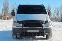 Mercedes Vito W639 2004-2014 Pałąk Przedni XL-WT025 Czarny (Stal Nierdzewna) zdjęcia 2