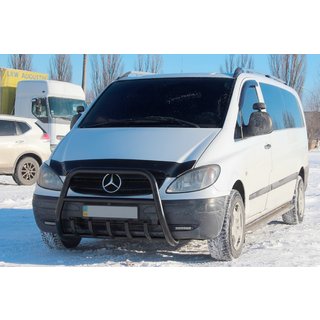 Pałąk Przedni XL-WT025 Czarny (Stal Nierdzewna) Mercedes Vito W639 2004-2014 zdjęcia 3