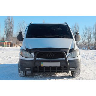 Pałąk Przedni XL-WT025 Czarny (Stal Nierdzewna) Mercedes Vito W639 2004-2014 zdjęcia 2