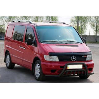 Pałąk przedni z rurkami bocznymi WT002 Plus Czarny (nierdzewny) Mercedes Vito W638 1996-2003 zdjęcia 2