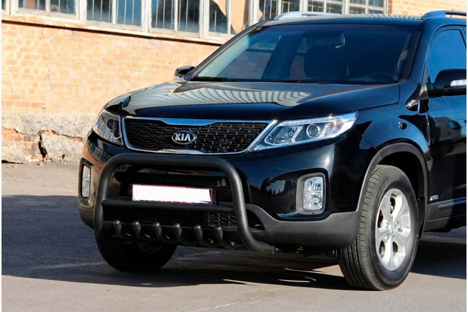 Kia Sorento II XM 2009-2014 Pałąk Przedni WT021 Czarny (Stal Nierdzewna) Image