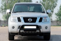 Nissan Pathfinder R51 2005-2014 Pałąk Przedni WT008 Czarny (Stal Nierdzewna) zdjęcia 3